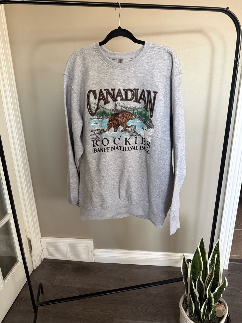 Canadian Rockies Graphic Sweatshirt - L